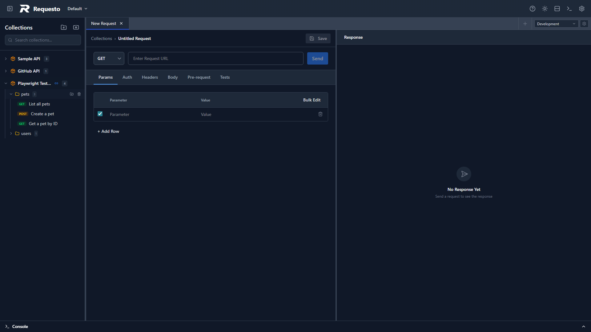 Imported collection in sidebar
