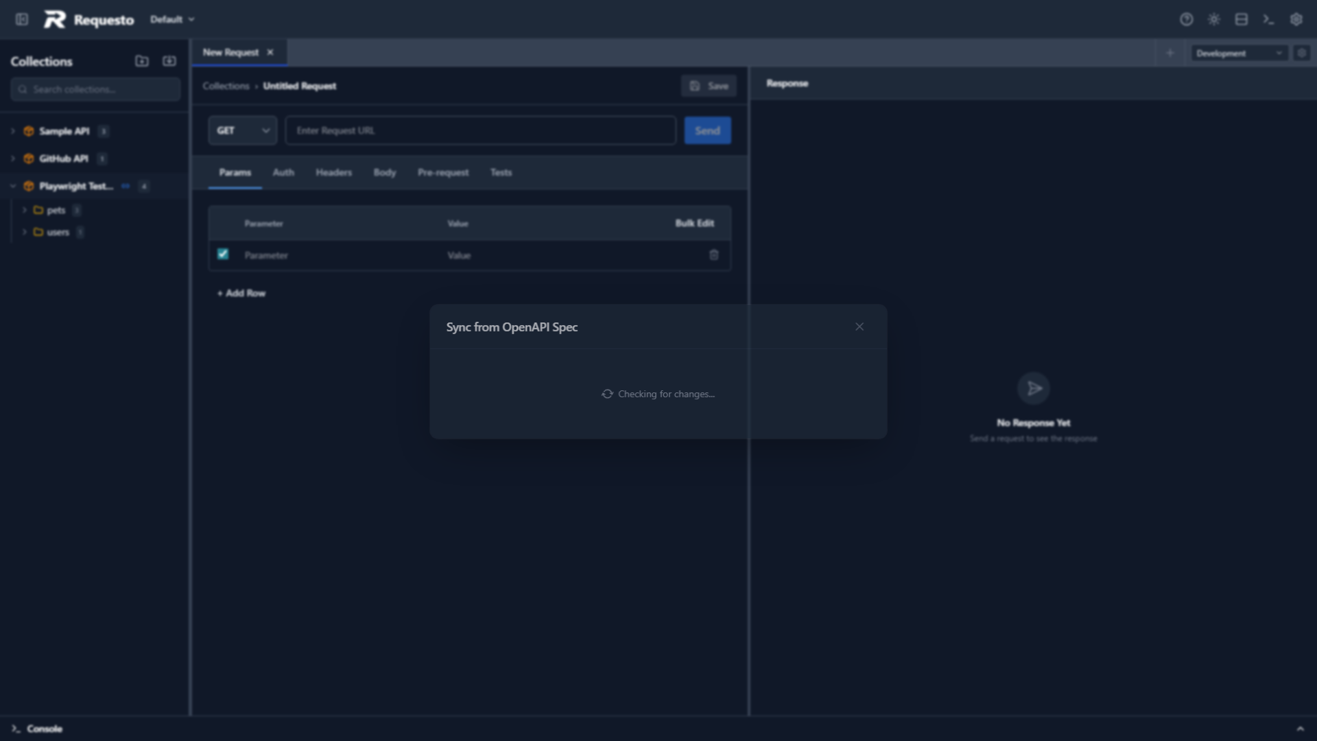 Sync preview dialog