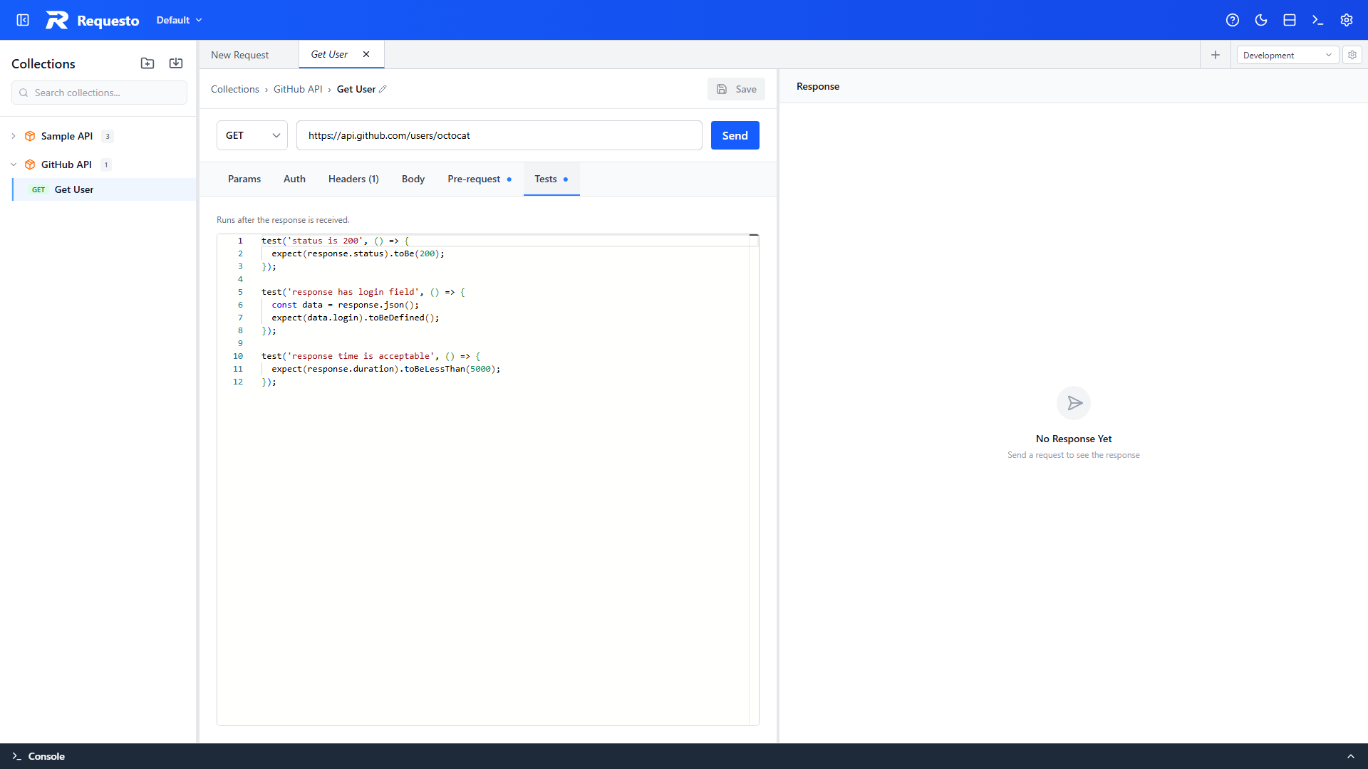 Test script editor